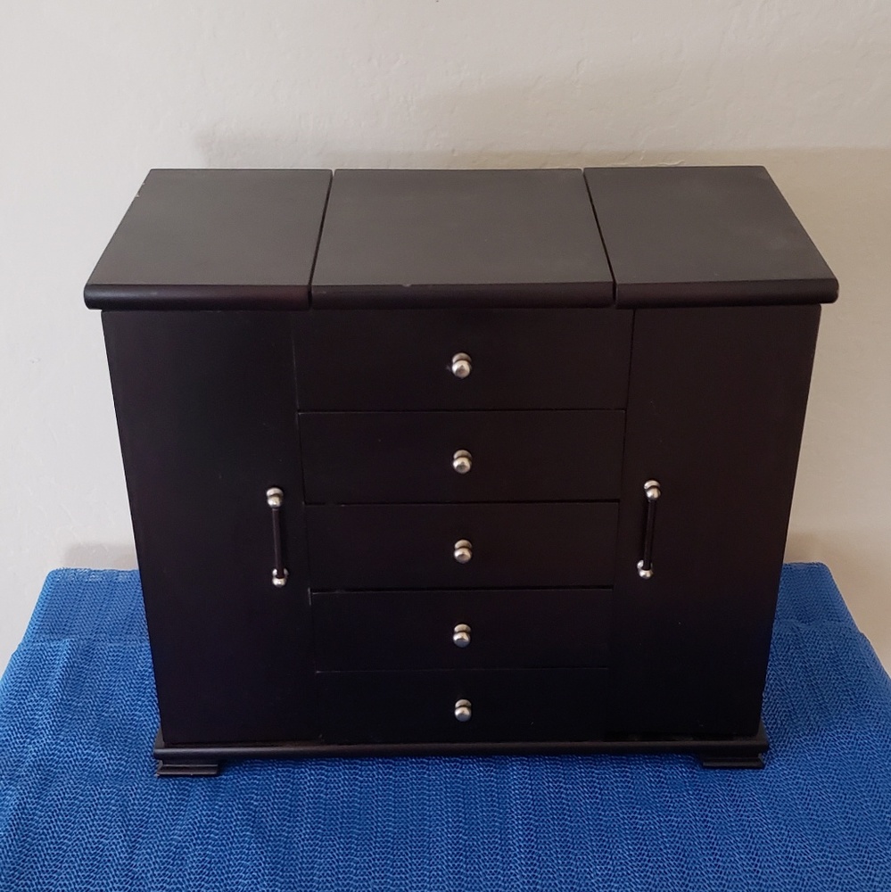Large Black Jewelry Box